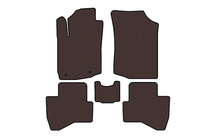 Peugeot 108 2014–2021 Gumijaste talne preproge Carsuit (HB, rjave) fotografija 1
