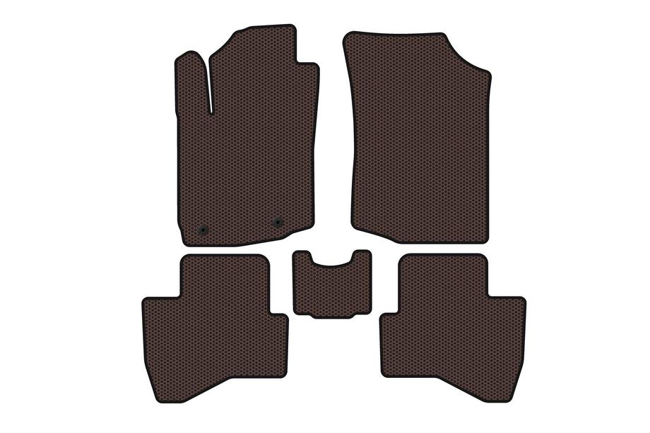 Peugeot 108 2014–2021 Gumijaste talne preproge Carsuit (HB, rjave) Image