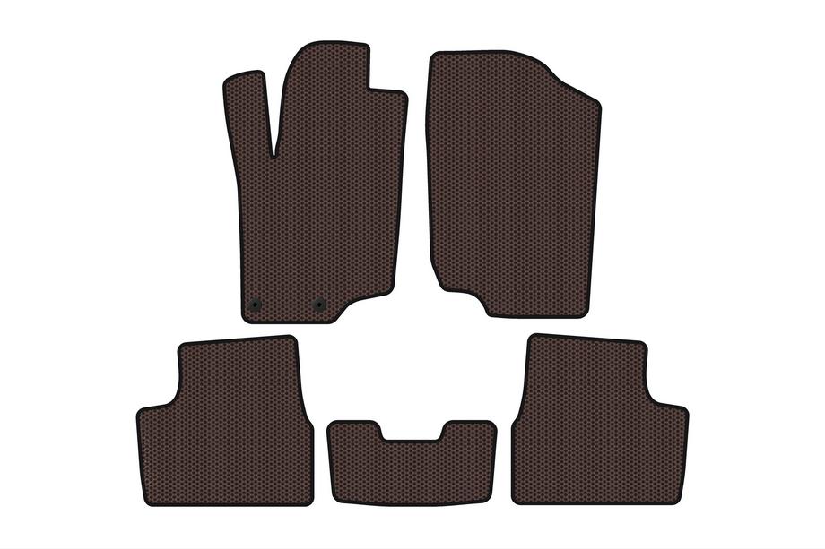 Peugeot 207 2006–2014 Gumijasti tepihi Carsuit (HB, 5-vratni, rjavi) Image