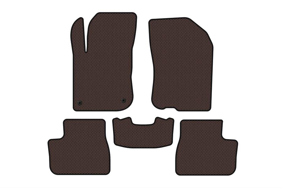Peugeot 208 2012–2019 Gumijasti tepihi Carsuit (Rjavi) Image