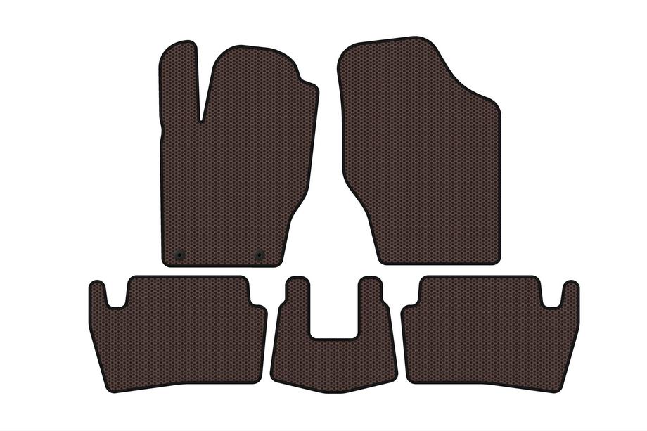 Peugeot 307 2001–2008 Gumijasti tepihi Carsuit (2001-2005, HB, 5-vratni, rjavi) Image