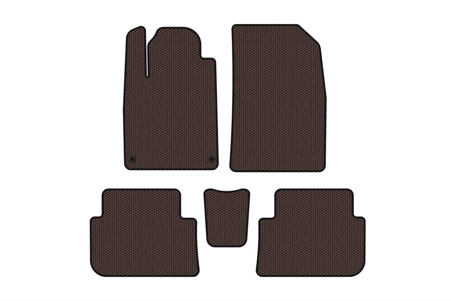 Peugeot 407 2004–2011 Gumijasti tepihi za avto Carsuit (SD, rjavi) Image