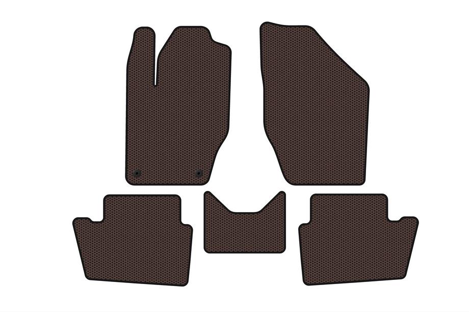 Peugeot 408 2010–2018 Gumijasti tepihi Carsuit (Rjavi) Image