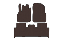 Renault Scenic/Grand 2003–2009 Carsuit gumijaste preproge za notranjost (2 vrsti, rjave) fotografija 1