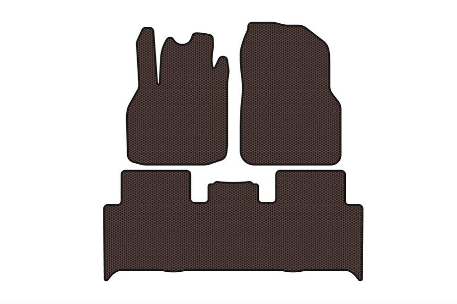 Renault Scenic/Grand 2003–2009 Carsuit gumijaste preproge za notranjost (2 vrsti, rjave) Image