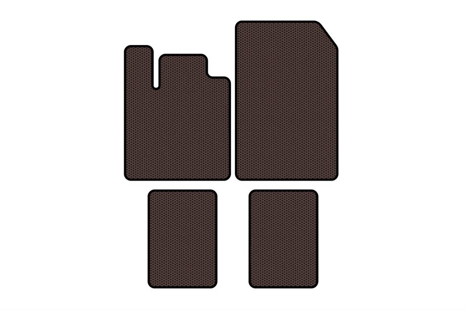 Renault Twingo 2007–2014 Gumijasti tepihi Carsuit (Rjavi) Image