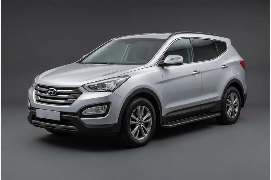 Hyundai Santa Fe 3 2012–2018 Bočne stopnice Bosphorus Black (2 kos, aluminij) Image