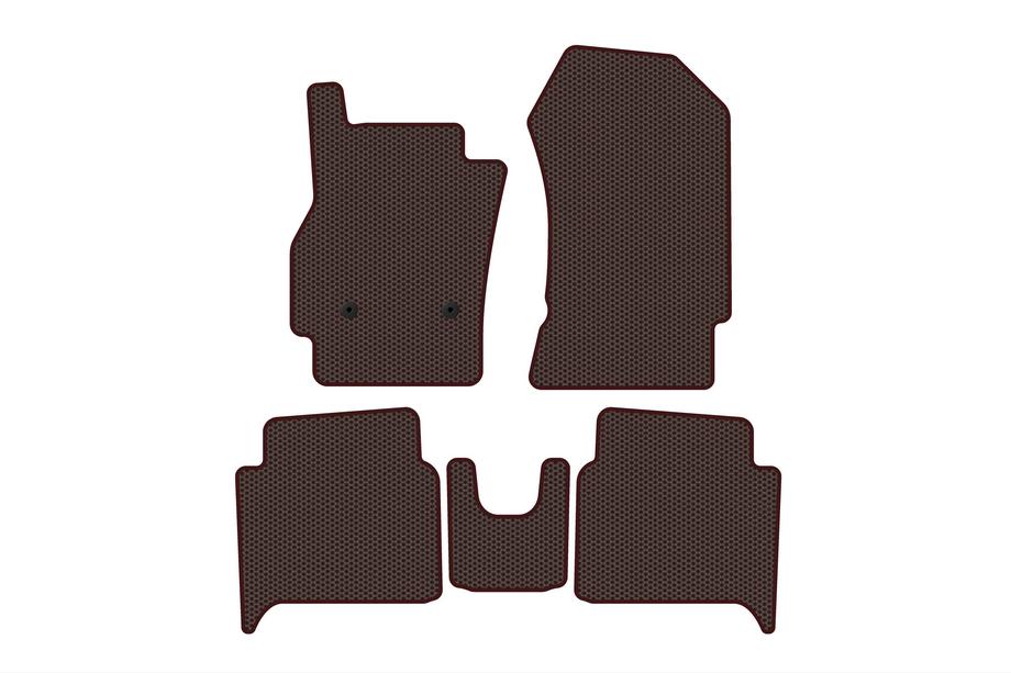 Renault Zoe 2012–2019 Gumijaste talne preproge Carsuit (HB, rjave) Image