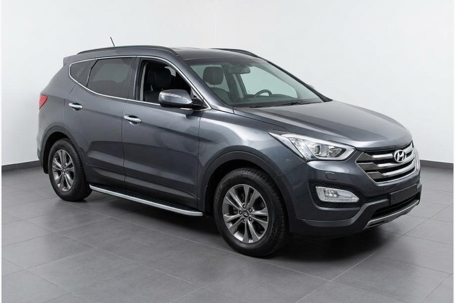 Hyundai Santa Fe 3 2012–2018 Stranske stopnice Tayga Grey (2 kos, aluminij) Image