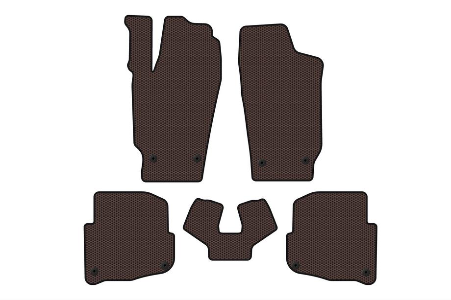 Skoda Fabia 2000–2007 Gumijasti tepihi za avto Carsuit (SD, rjavi) Image