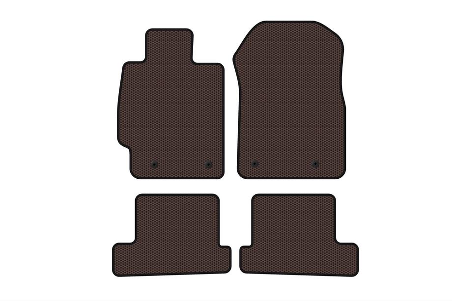 Subaru BRZ 2012–2021 Carsuit gumijasti tepihi za notranjost (Coupé, rjavi) Image