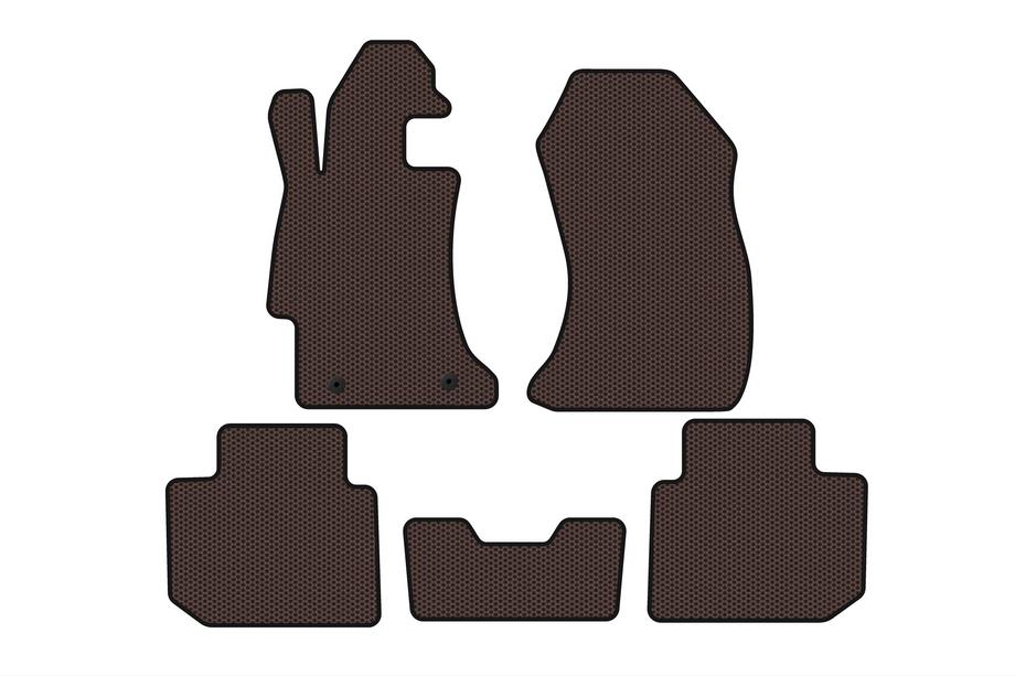 Subaru Impreza 2011–2016 Gumijasti tepihi za avto Carsuit (SD, rjavi) Image