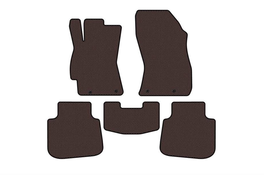 Subaru Legacy 2014–2019 Gumijasti tepihi Carsuit (SD, Legacy BN, rjavi) Fotografija 1