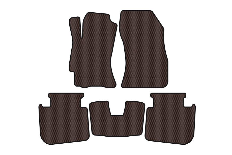 Subaru Legacy 2009–2014 Gumijaste preproge Carsuit (2009-2013, SD, rjave) Image