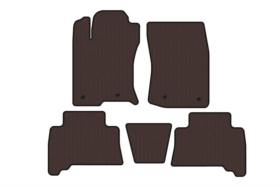Toyota 4Runner 2009–2024 Gumijaste avtomobilske preproge Carsuit (2009-2014, rjave) Image