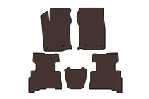 Toyota 4Runner 2009–2024 Carsuit gumijasti tepihi (2 vrsti, 2014-2024, 7-sedežni, rjava) fotografija 1