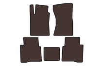 Toyota Fortuner 2006–2015 Gumijasti tepihi Carsuit (Rjavi) fotografija 1