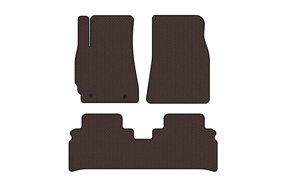 Toyota Highlander 2000–2008 Gumijasti tepihi Carsuit (Rjavi) Image