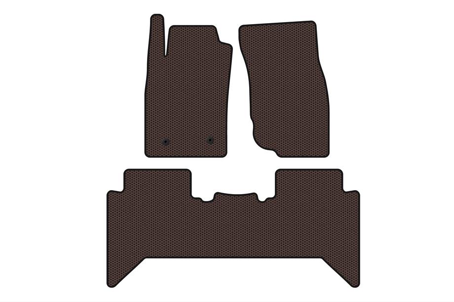 Toyota Hilux 2006–2015 Gumijaste preproge za notranjost Carsuit V2 (Rjava) Image