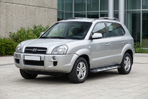 Hyundai Tucson JM 2004– Stranske stopnice Sunrise (2 kos, aluminij) fotografija 1