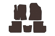 Toyota Rav 4 2001–2005 Gumijasti tepihi Carsuit (Rjavi) fotografija 1