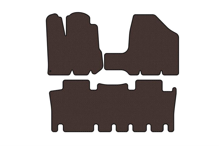 Toyota Sienna 2003–2009 Carsuit gumijaste preproge za notranjost (2 vrsti, rjave) Image