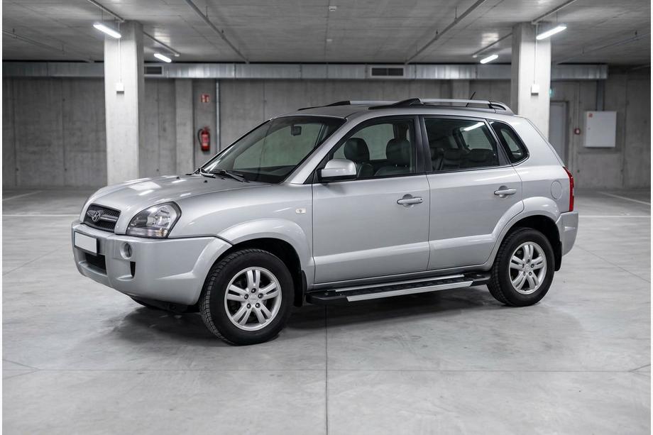Hyundai Tucson JM 2004– Stranske stopnice RedLine V1 (2 kos, aluminij) Image