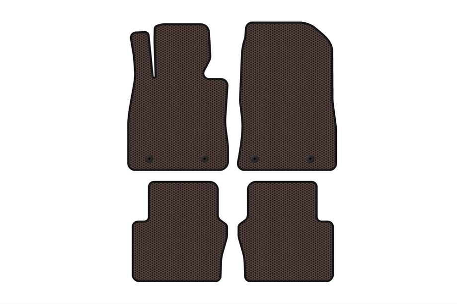 Toyota Yaris 2010–2020 Gumijasti tepihi za notranjost Carsuit (Electro, 2017-2020, SD, rjava) Image
