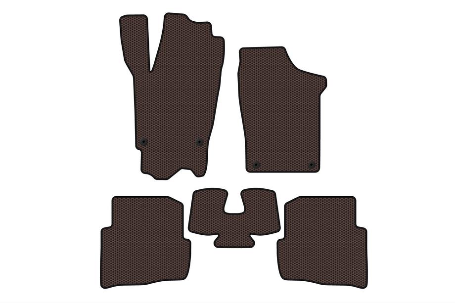 Volkswagen Fox 2003–2021 Gumijasti tepihi Carsuit (HB, 3-vratni, rjavi) Image