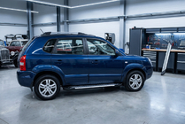 Hyundai Tucson JM 2004– Stranski pragovi Line (2 kos, aluminij) fotografija 1