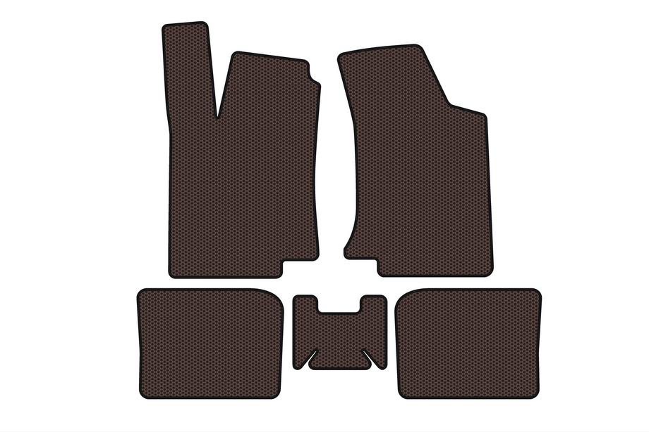 Volkswagen Golf 3 1991–2001 Gumijasti tepihi Carsuit (HB, 3-vratni, rjavi) Image