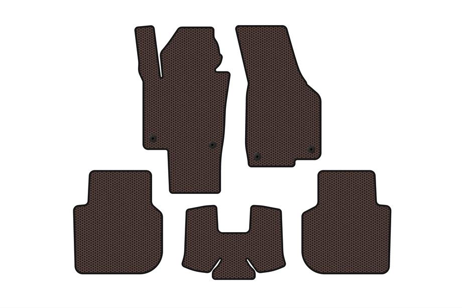 Volkswagen Passat B8 2015–2023 Gumijasti tepihi Carsuit (2015-2019, SD, rjavi) Image