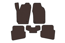 Volkswagen Polo 2001–2009 Gumijaste preproge Carsuit (HB, 3/5-vratni, rjave) fotografija 1