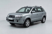 Hyundai Tucson JM 2004– Bočne stopnice Duru (2 kosa, aluminij) fotografija 1