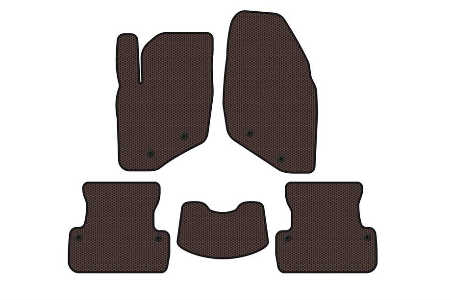 Volvo S60 2000–2009 Gumijasti tepihi za avto Carsuit (SD, rjavi) Image