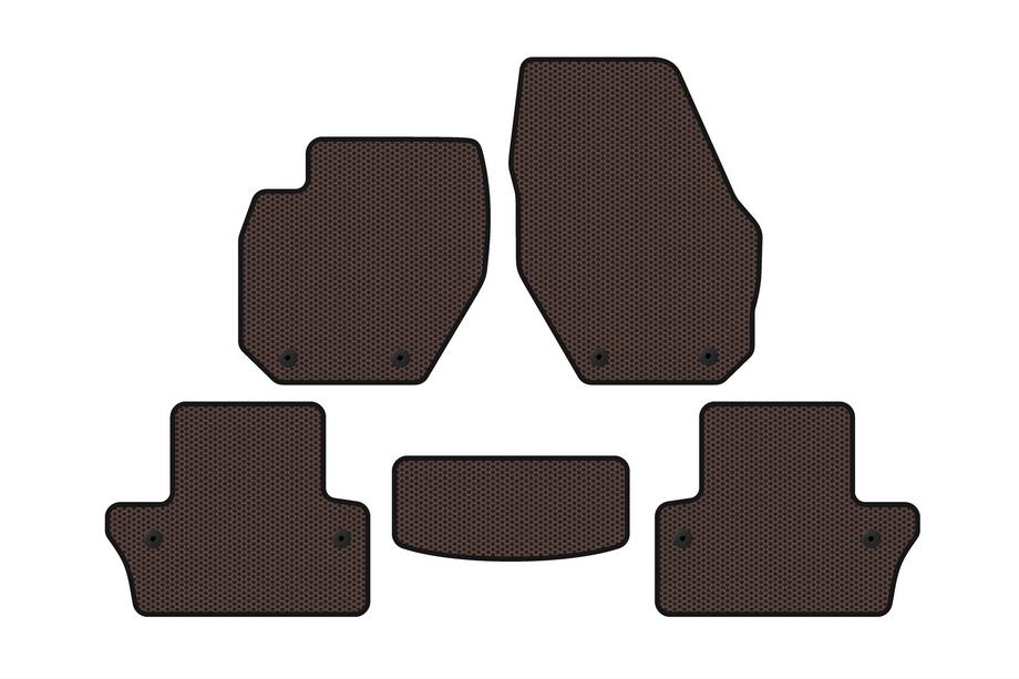 Volvo V60 2011–2018 Gumijasti tepihi Carsuit (SW, rjavi) Image