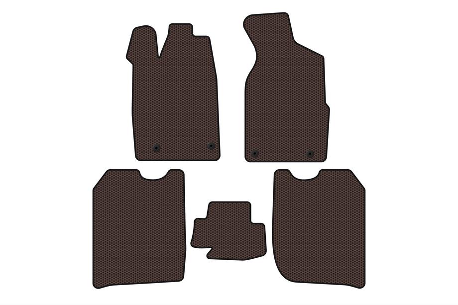 Audi 100 C3 1988–1991 Gumijaste preproge za notranjost Carsuit (1982-1988, Sedan, rjava) Image