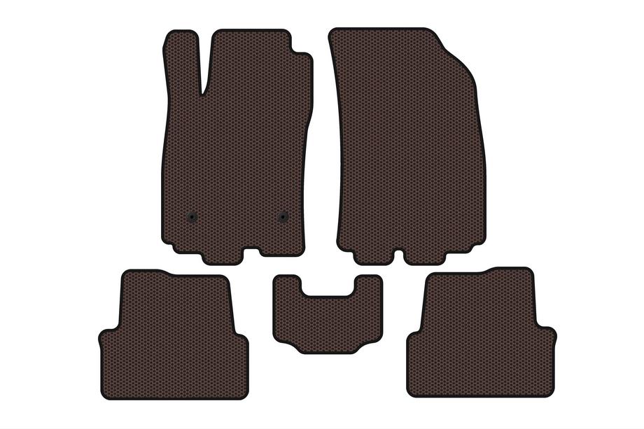 Chevrolet Sonic 2011–2022 Gumijaste talne preproge Carsuit (HB, rjave) Image