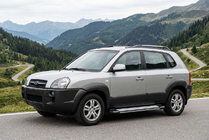 Hyundai Tucson JM 2004– Stranske stopnice Rainbow (2 kos, aluminij) fotografija 1