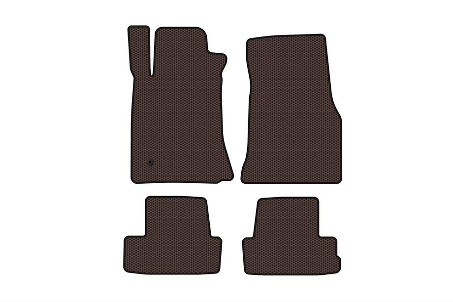 Ford Mustang 2005–2014 Gumijasti tepihi za notranjost Carsuit (2005-2009, GT, Coupé, rjavi) Image