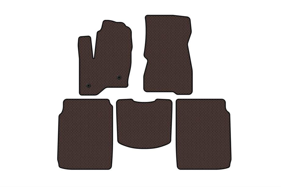 Ford Flex 2009–2019 Gumijaste preproge Carsuit (2 vrsti, 2013-2019, rjava) Image