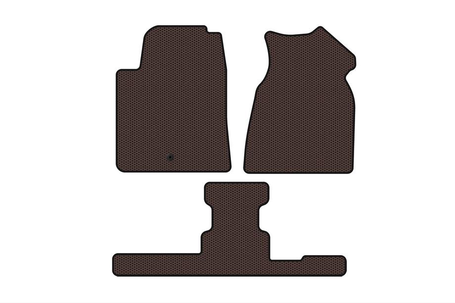 GMC Acadia 2006–2017 Gumijasti preproge Carsuit (1. + 3. vrsta, 2013-2017, rjave) Fotografija 1