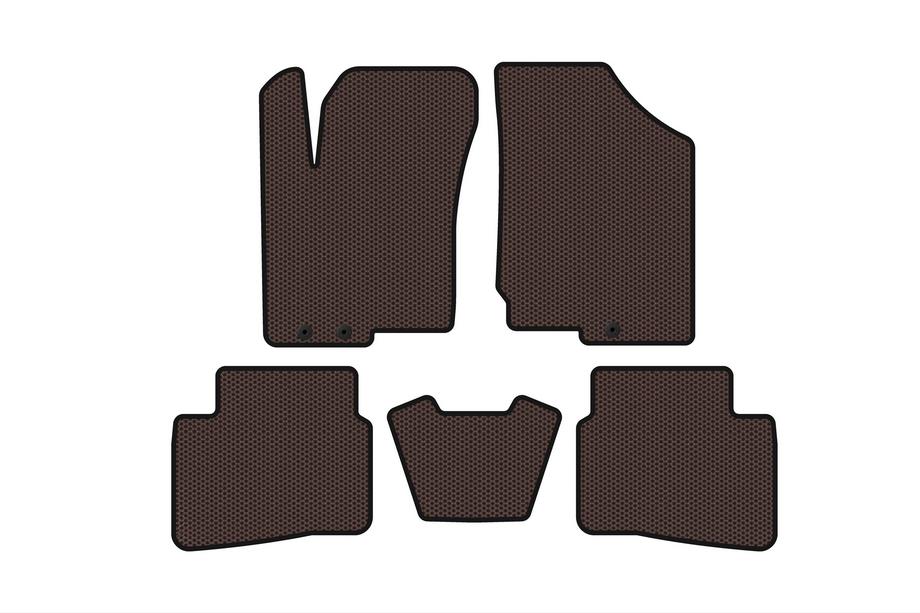 Kia Forte 2008–2024 Gumijasti tepihi za notranjost Carsuit (2008-2012, rjavi) Image