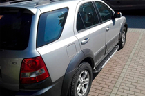 Kia Sorento I BL 2002–2009 Stranske stopnice RedLine V1 (2 kos, aluminij) fotografija 2