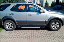 Kia Sorento I BL 2002–2009 Stranske stopnice RedLine V1 (2 kos, aluminij) fotografija 4