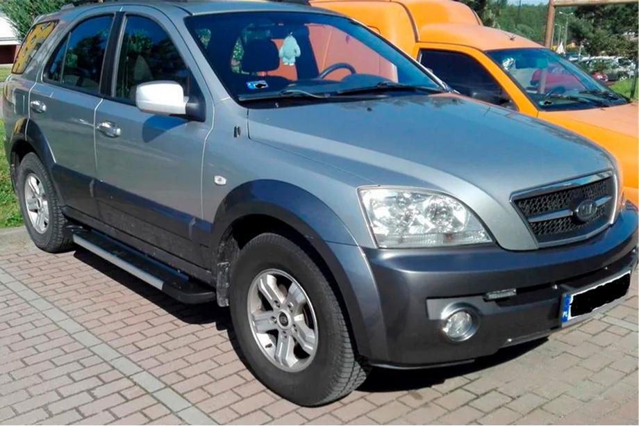 Kia Sorento I BL 2002–2009 Stranske stopnice RedLine V1 (2 kos, aluminij) Image