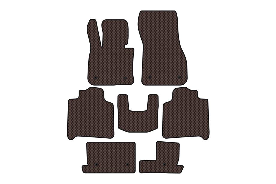 BMW serija 2 Active Tourer F45/F46 2014–2021 Carsuit gumijasti tepihi za potniški prostor (za F46, 3 vrste, rjavi) Image
