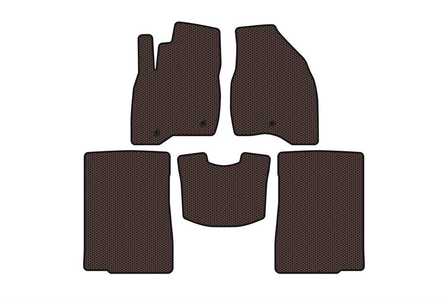 Ford Explorer 2011–2019 Gumijaste preproge Carsuit (2015-2017, 2 vrsti, 7-sedežni, rjave) Image