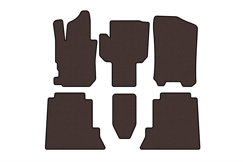 Honda FR-V 2004–2009 Gumijasti tepihi Carsuit (Rjavi) Image