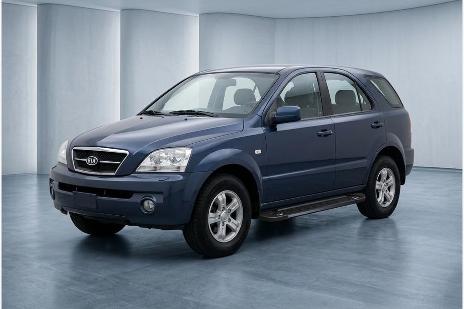 Kia Sorento I BL 2002–2009 Stranske stopnice RedLine Black (2 kosa, aluminij) Image